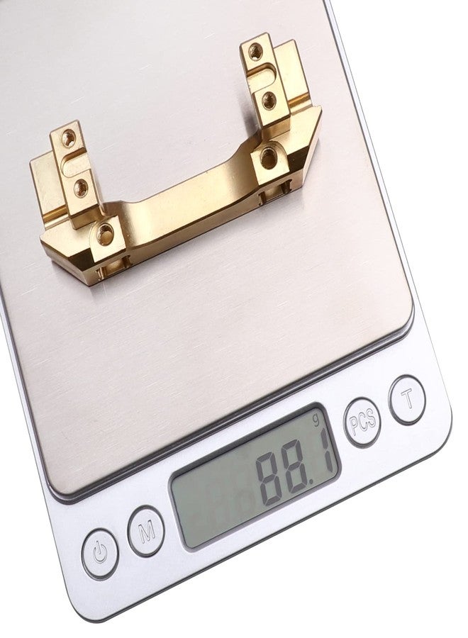 CrazyHobby Brass Servo Mount Front Bumper Mounts Heavy Duty for Traxxas TRX4 1/10 RC Crawler Car Upgrade Parts, 88g - Image 3